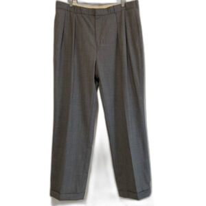 Polo Ralph Lauren Golf Wool Gray Dress Pants with Pleats and Cuffed Hem 38/31